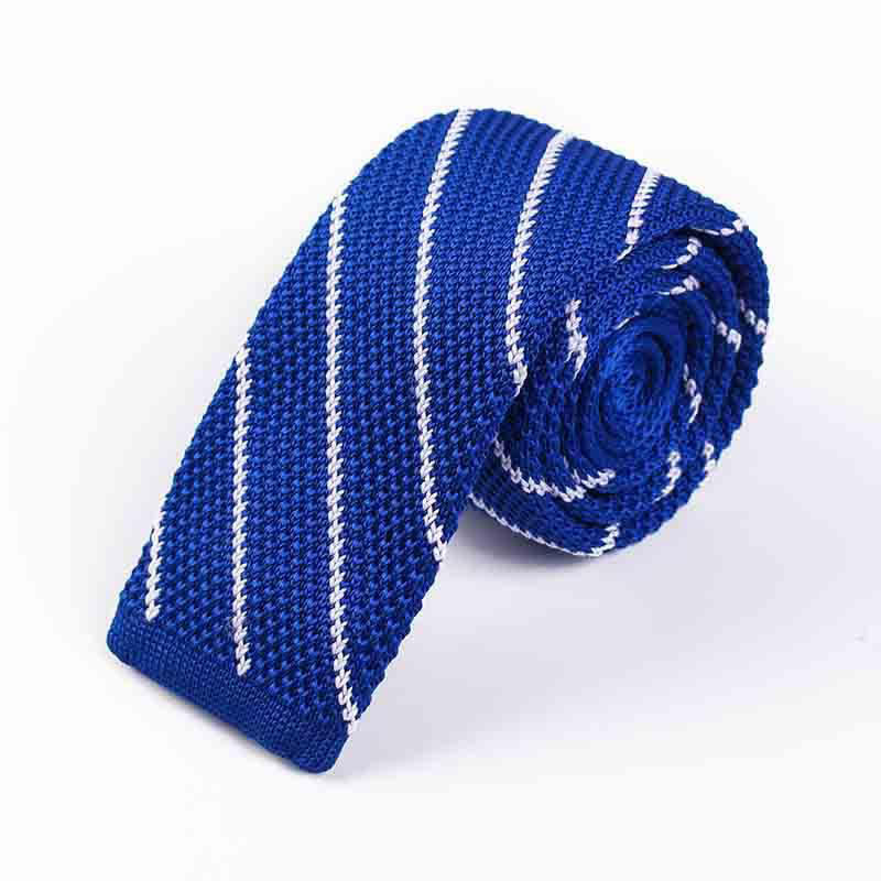 Herren diagonal gestreifte gestrickte Krawatte