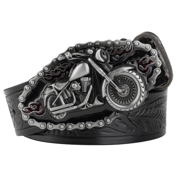 Herren Punk Rock Motorrad Biker Ledergürtel