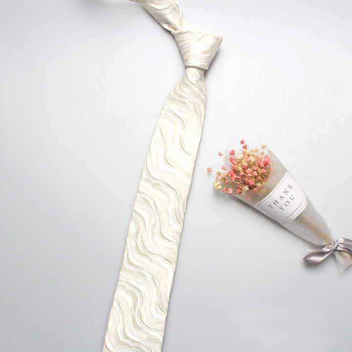 Exotische Herren Krawatte mit Wellenmuster