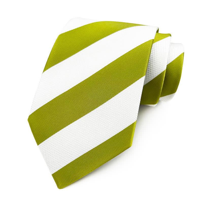 Herren Krawatte mit kontrastierenden Streifen in leuchtenden Farben