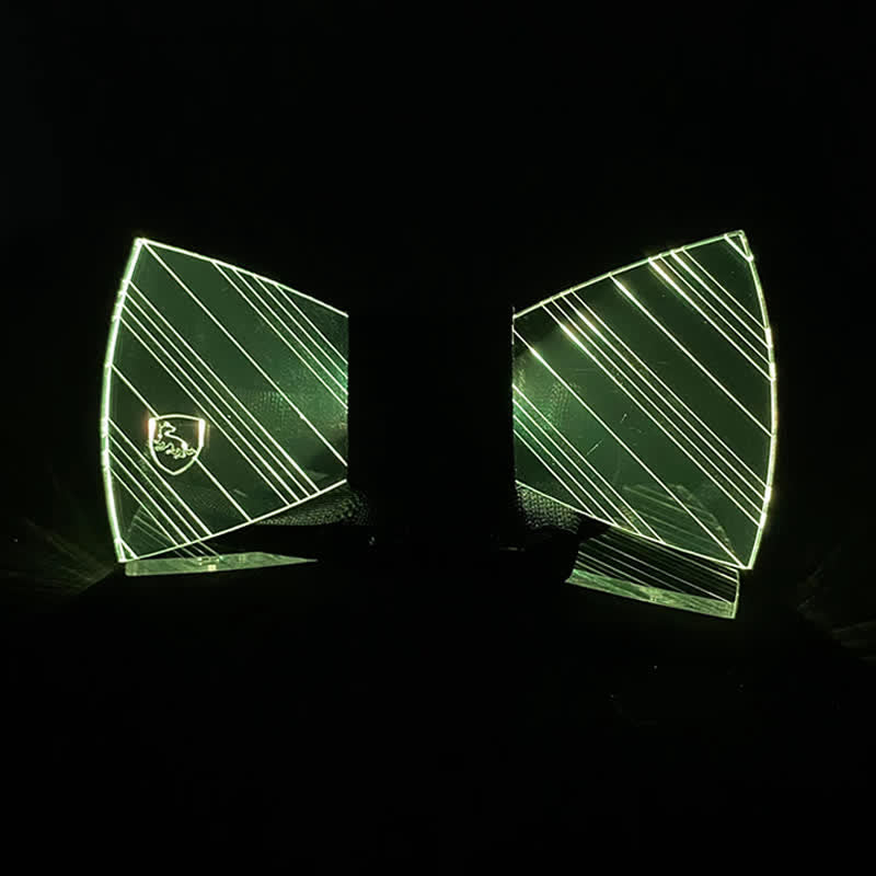 7 Farben Festival Leuchtendes Preppy Acryl Fliege