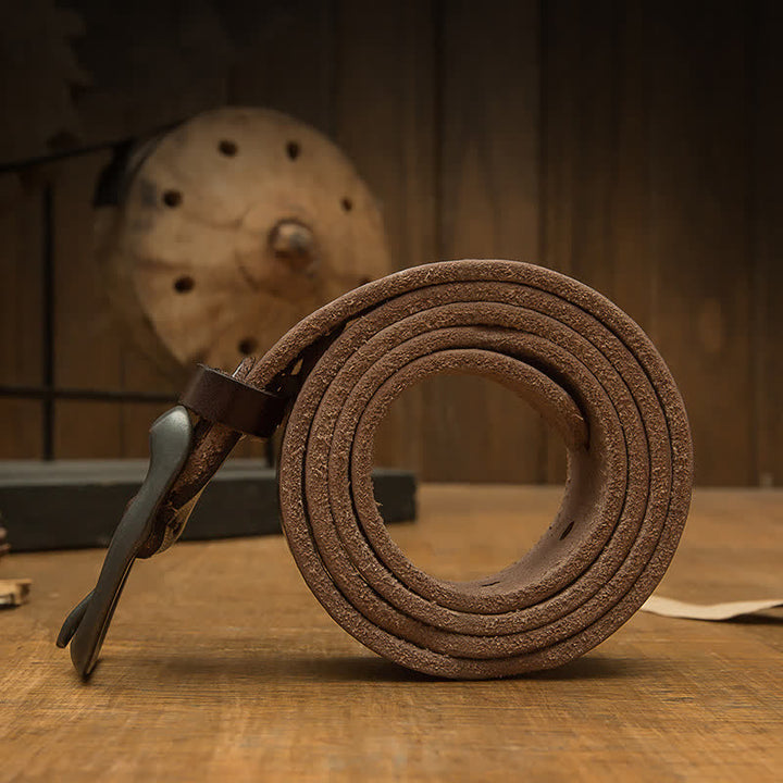 Retro Herren Lederhose Gürtel handgefertigt