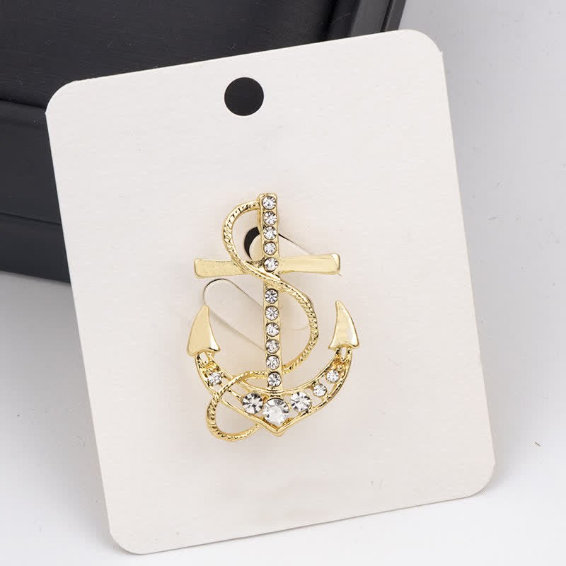 Maritime Anker-Brosche für Männer