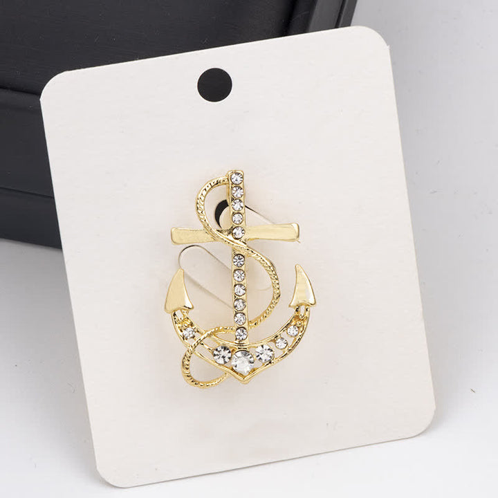 Maritime Anker-Brosche für Männer