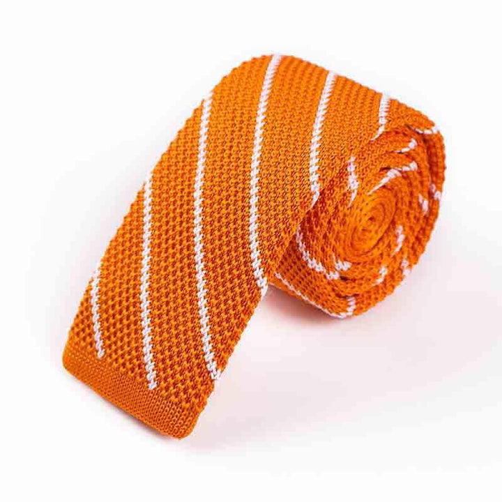 Herren diagonal gestreifte gestrickte Krawatte