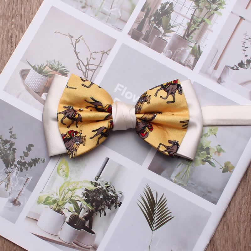 Vintage-Pferderennen-Haiflosse-Fliege für Herren