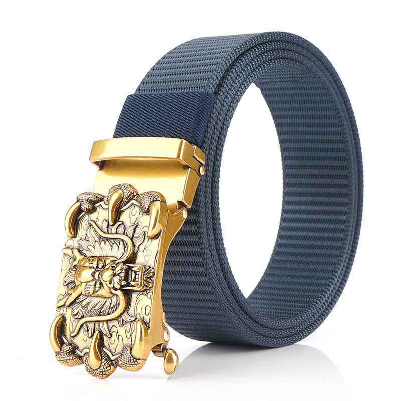 Herren Freizeit Nylon Gürtel mit Drachen Dekor