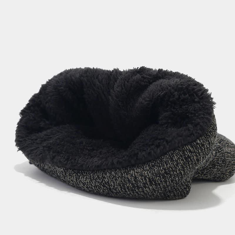 3-teiliges Unisex-Set mit wärmerer Beanie-Mütze, Schal und Handschuhen