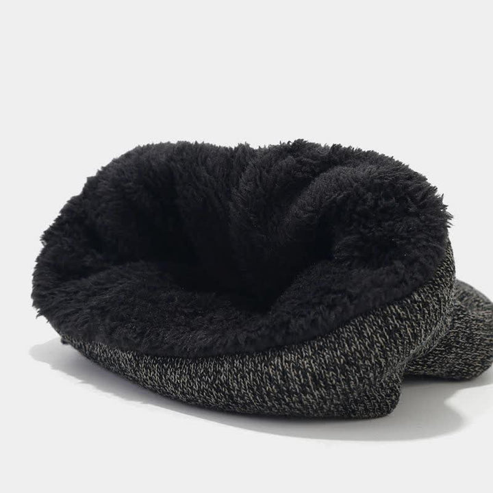 3-teiliges Unisex-Set mit wärmerer Beanie-Mütze, Schal und Handschuhen