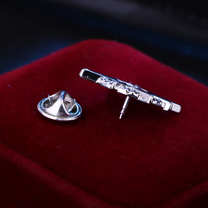 Männer Sternenschiff Ankerbrosche