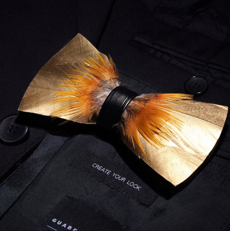 Gold & Tobacco Federfliege mit Reversnadel