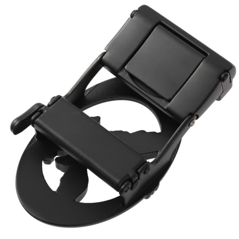 Männer DIY Adler Schwarzer Hohl Automatik-Schnallen Leder Gürtel