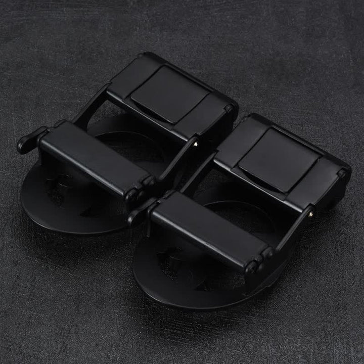 Männer DIY Adler Schwarzer Hohl Automatik-Schnallen Leder Gürtel