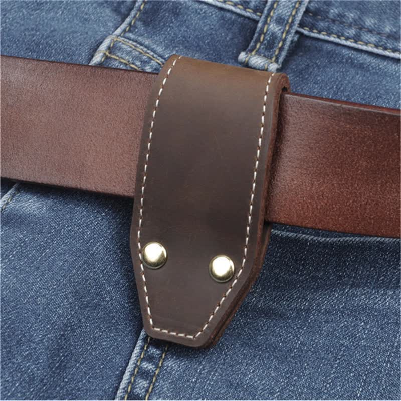 Adlerkopfgürtelzubehör Handgefertigter Leder-Schlüsselanhänger