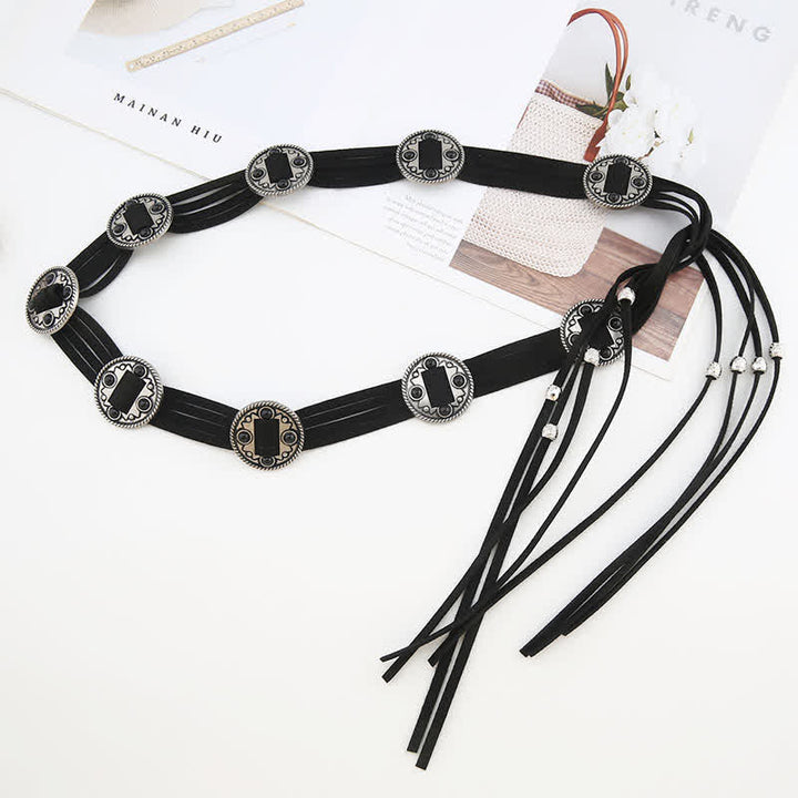 Damen ethnischer Cinch Bohème geflochtene Taillenseil Gürtel