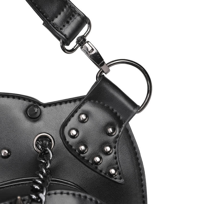 Umwandelbare Schulter-Taillen-Beintasche mit Totenkopfmuster