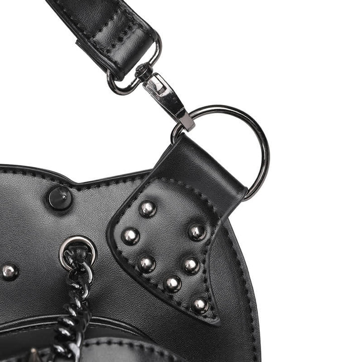 Umwandelbare Schulter-Taillen-Beintasche mit Totenkopfmuster