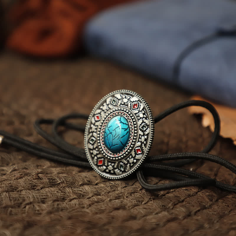 Klassische Native Indianer-Totem-Bolo-Krawatte