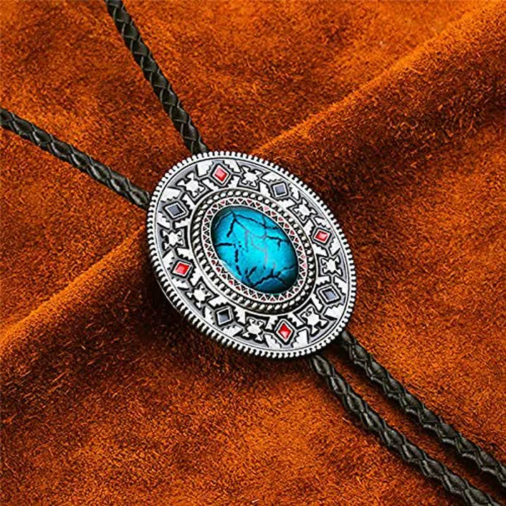 Klassische Native Indianer-Totem-Bolo-Krawatte