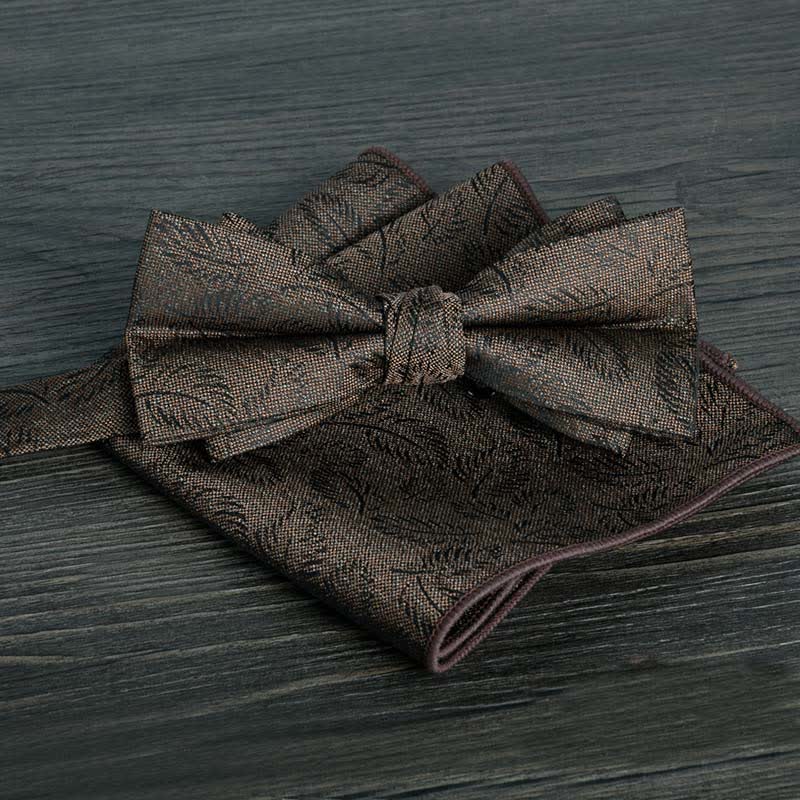 2-teiliges Männer Blumenkreise formales Hochzeitsfliegen-Set