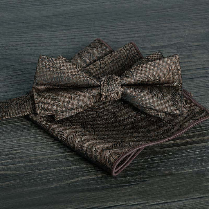 2-teiliges Männer Blumenkreise formales Hochzeitsfliegen-Set