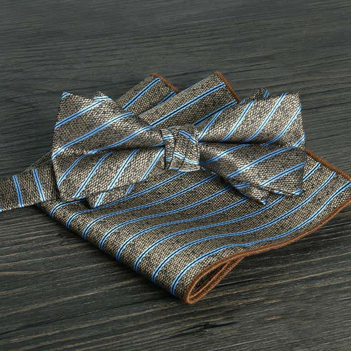 2-teiliges Männer Blumenkreise formales Hochzeitsfliegen-Set