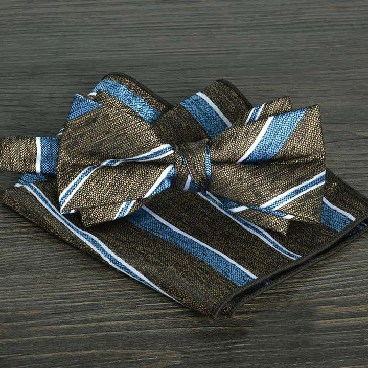 2-teiliges Männer Blumenkreise formales Hochzeitsfliegen-Set