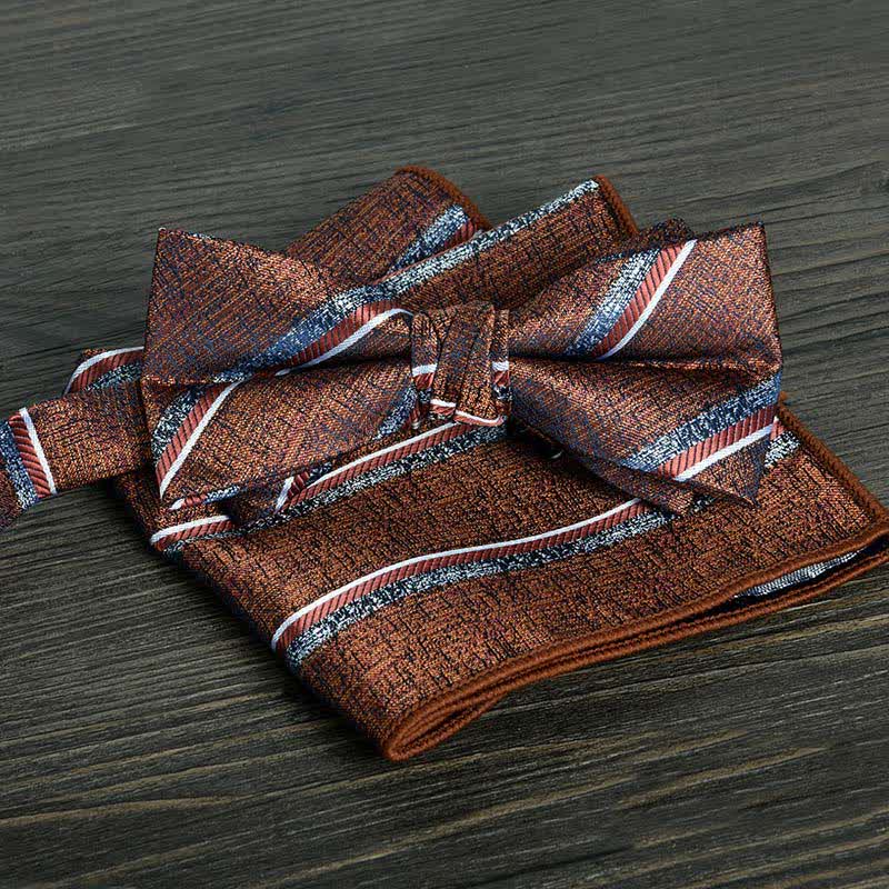 2-teiliges Männer Blumenkreise formales Hochzeitsfliegen-Set