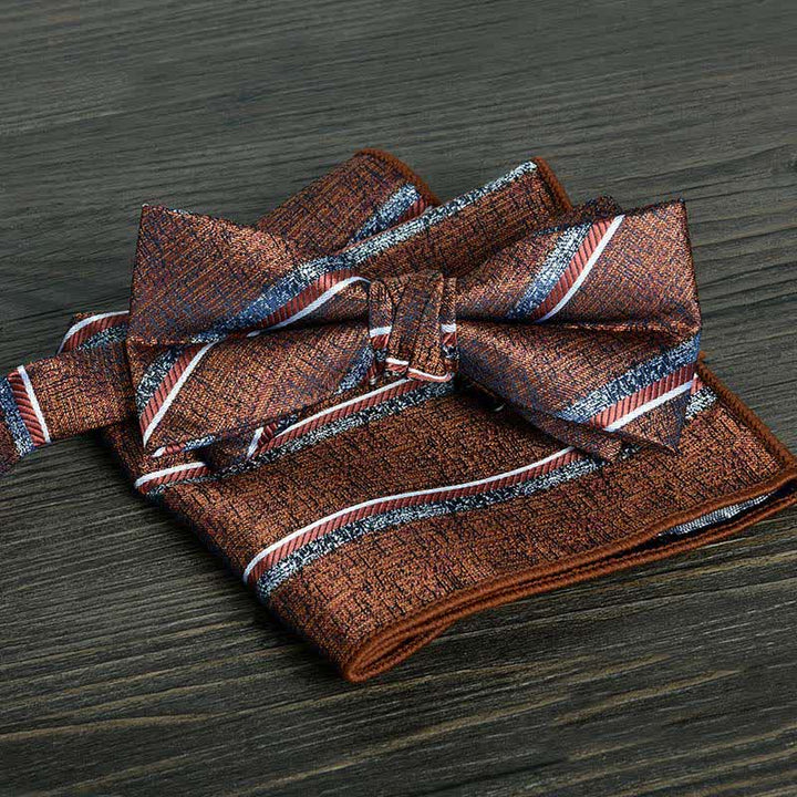 2-teiliges Männer Blumenkreise formales Hochzeitsfliegen-Set