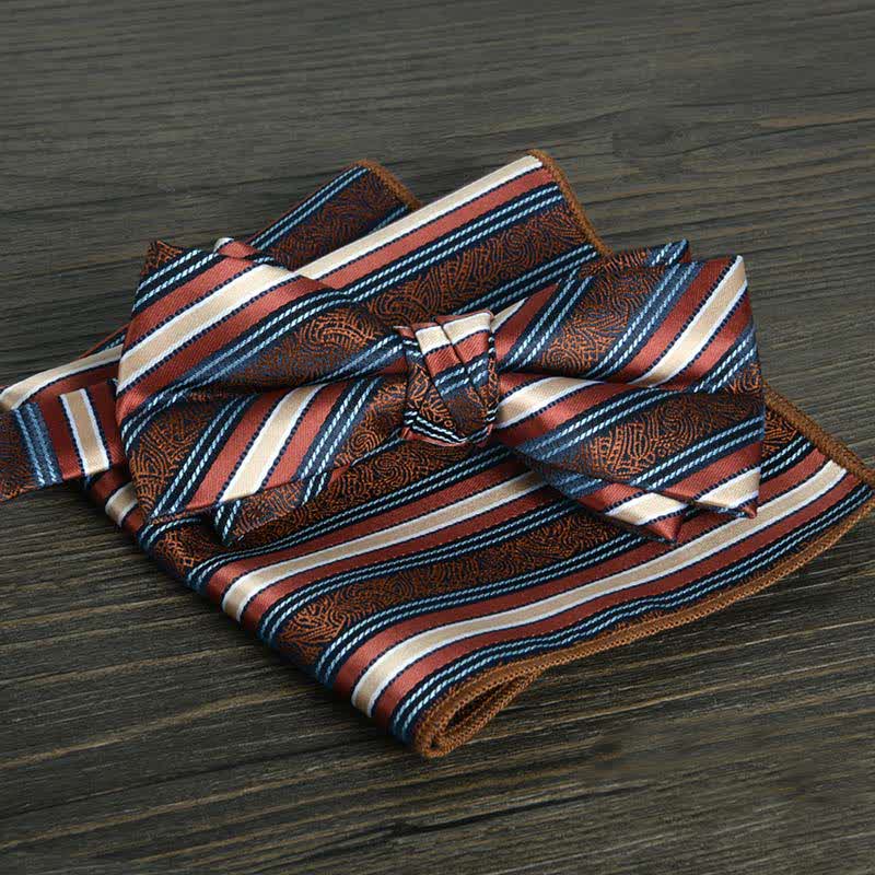 2-teiliges Männer Blumenkreise formales Hochzeitsfliegen-Set