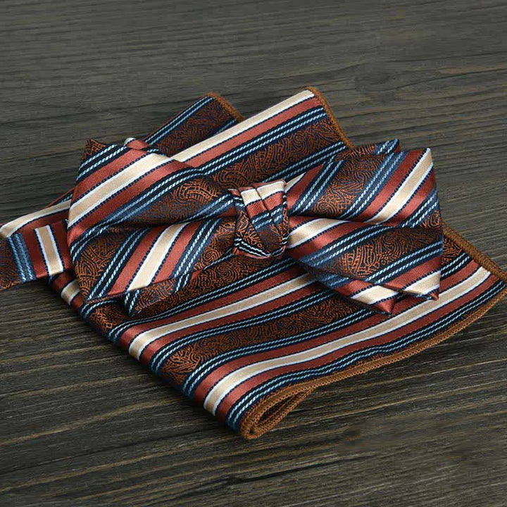 2-teiliges Männer Blumenkreise formales Hochzeitsfliegen-Set