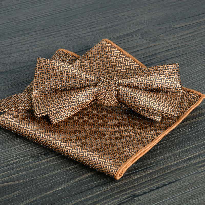 2-teiliges Männer Blumenkreise formales Hochzeitsfliegen-Set