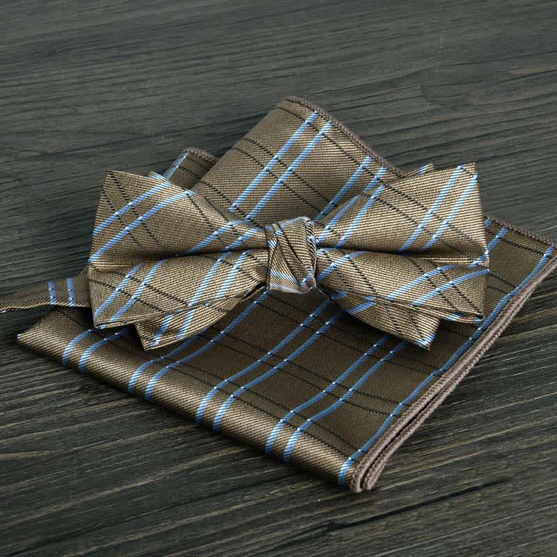 2-teiliges Männer Blumenkreise formales Hochzeitsfliegen-Set