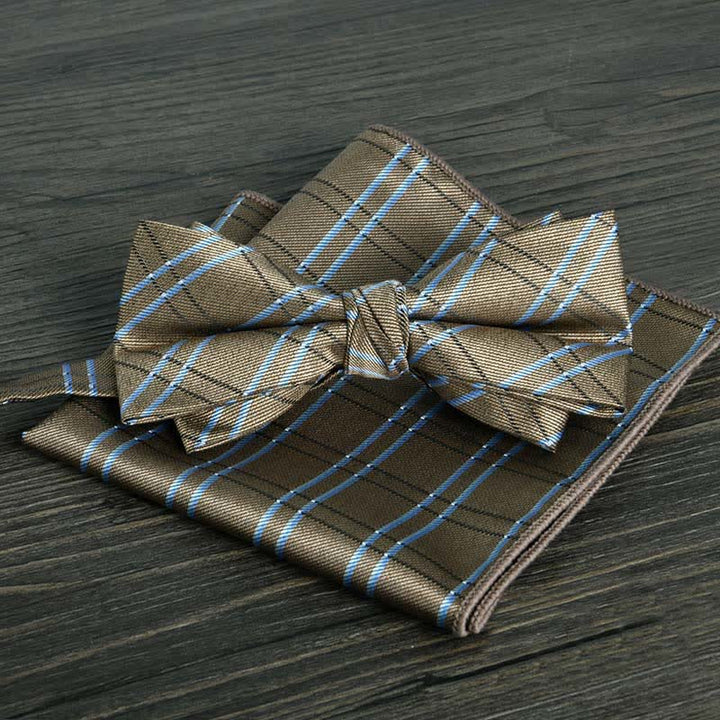 2-teiliges Männer Blumenkreise formales Hochzeitsfliegen-Set