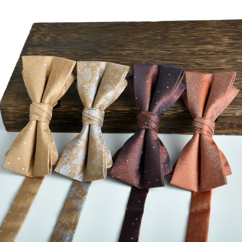 2-teiliges Männer Blumenkreise formales Hochzeitsfliegen-Set