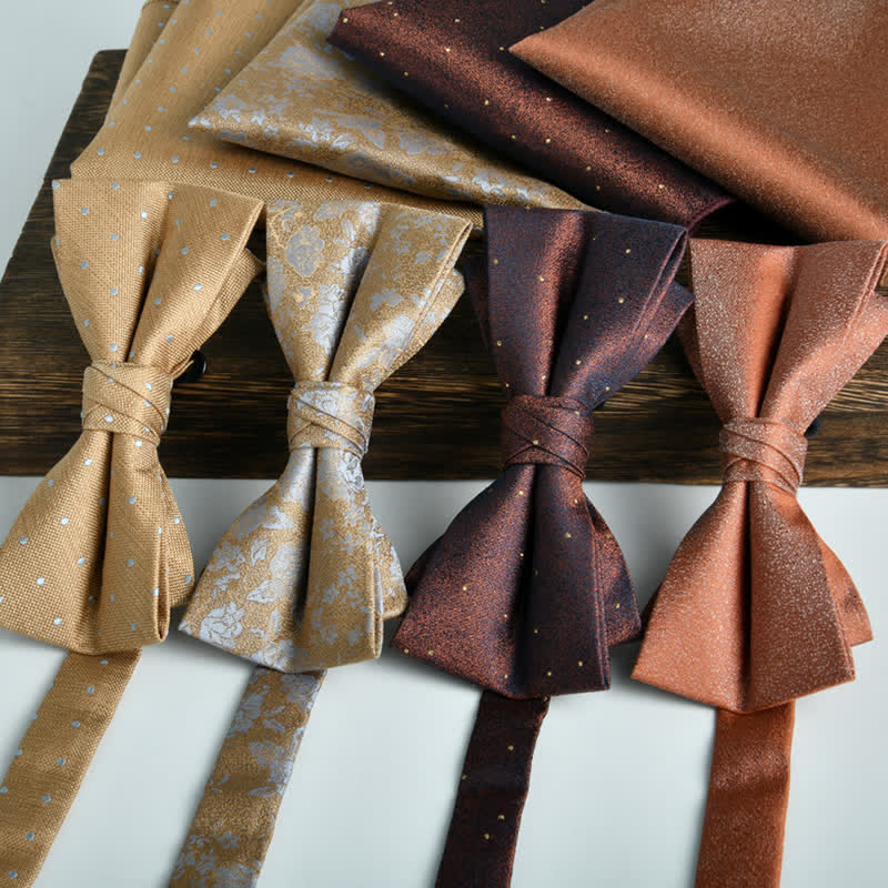 2-teiliges Männer Blumenkreise formales Hochzeitsfliegen-Set