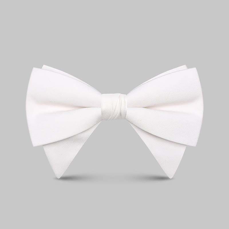 Elegante, große, klassische, übergroße, spitze Fliege für Herren