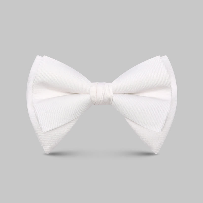 Elegante, große, klassische, übergroße, spitze Fliege für Herren