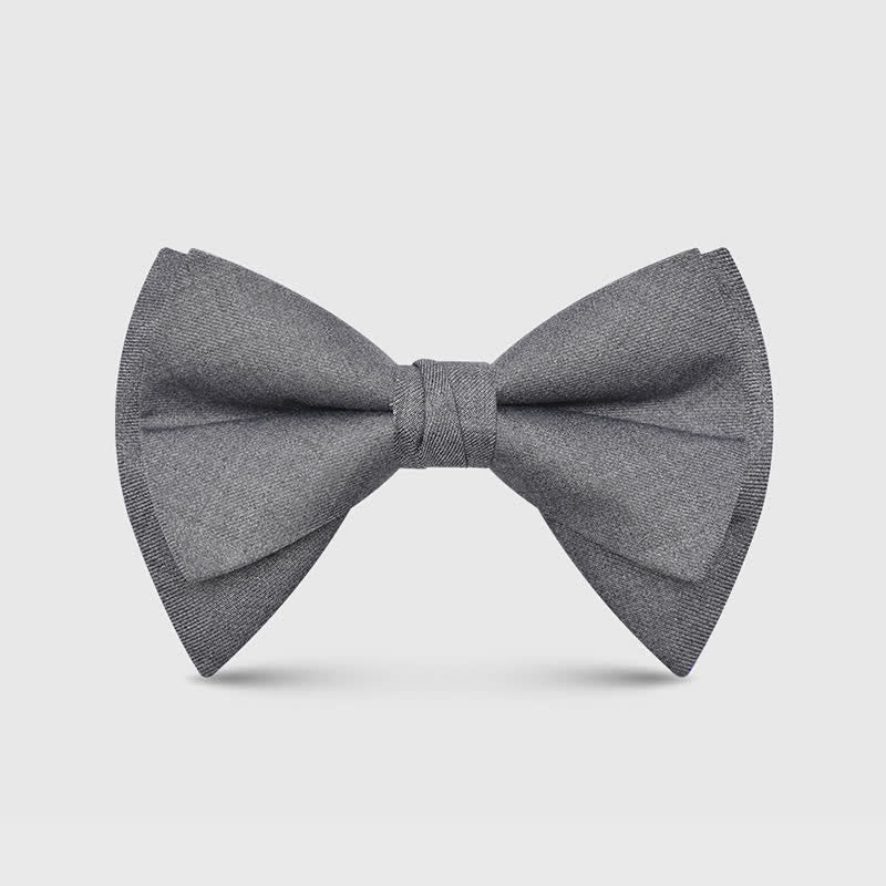 Elegante, große, klassische, übergroße, spitze Fliege für Herren