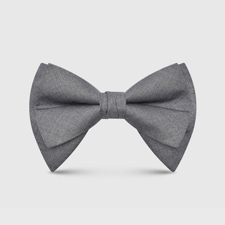 Elegante, große, klassische, übergroße, spitze Fliege für Herren