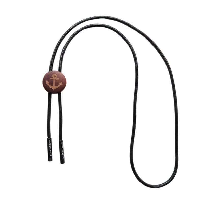 Boots-Anker Holzanhänger Cowboy Bolo Tie