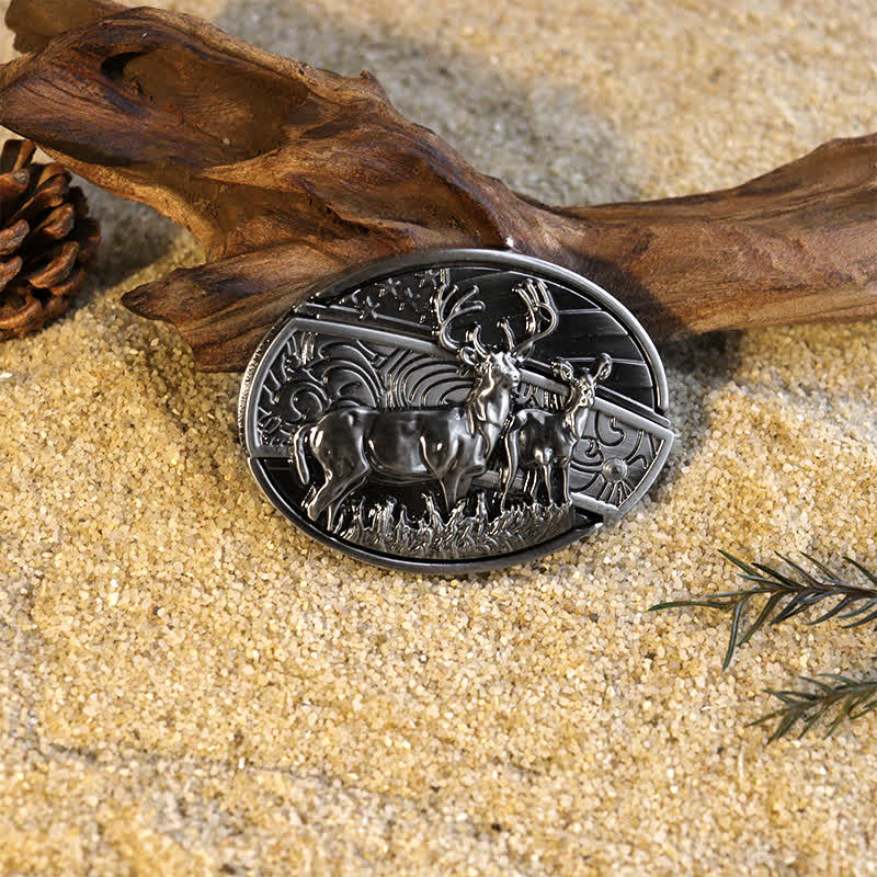 Beliebtes DIY-Set mit verstecktem Klappmesser und Ledergürtelschnallen für Herren