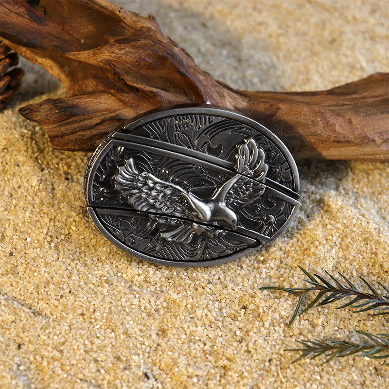 Beliebtes DIY-Set mit verstecktem Klappmesser und Ledergürtelschnallen für Herren