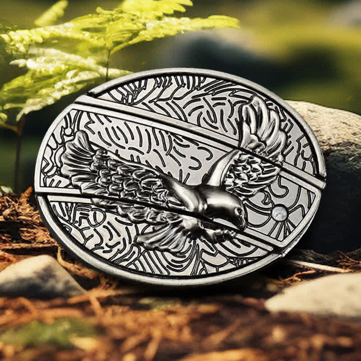 Beliebtes DIY-Set mit verstecktem Klappmesser und Ledergürtelschnallen für Herren