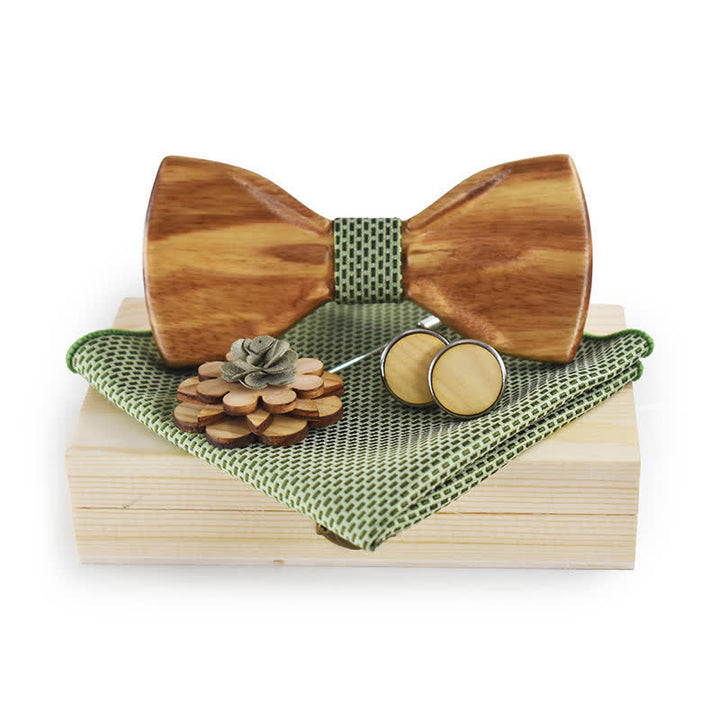 4er-Set modische 3D-Design Holz-Fliegen für Männer
