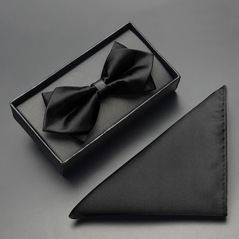 3 Stück Klassisches Doppeltes Geschichtetes Spitzen-Fliegen-Set für Männer