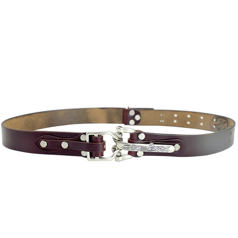 Abenteuerlicher westlicher Kavallerie-Ledergürtel für Männer