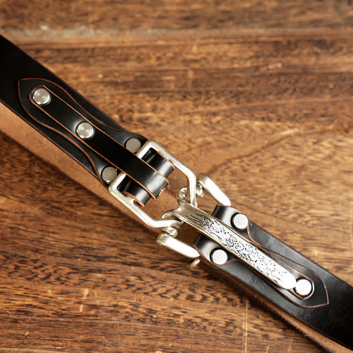 Abenteuerlicher westlicher Kavallerie-Ledergürtel für Männer