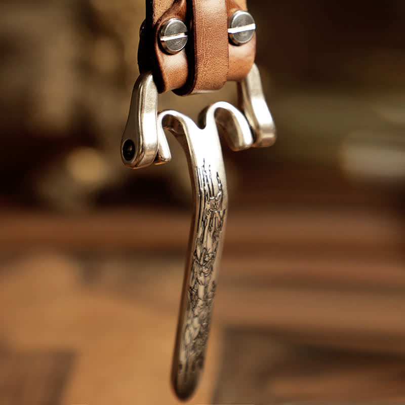 Abenteuerlicher westlicher Kavallerie-Ledergürtel für Männer