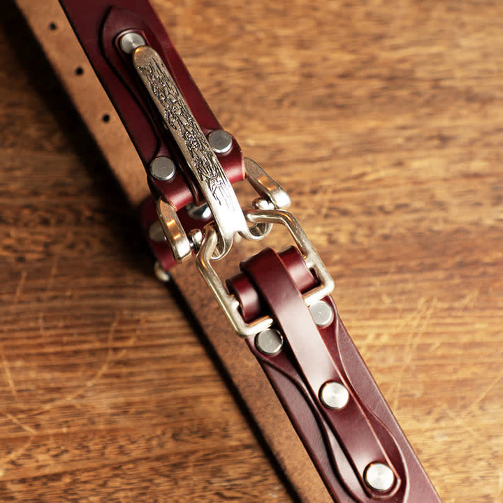 Abenteuerlicher westlicher Kavallerie-Ledergürtel für Männer